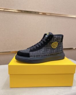 Fendi Baskets montantes FF noir
