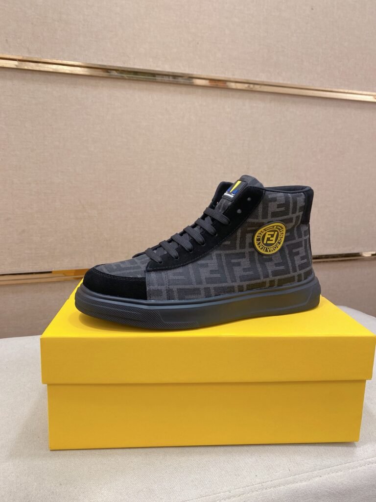Fendi Baskets montantes FF noir