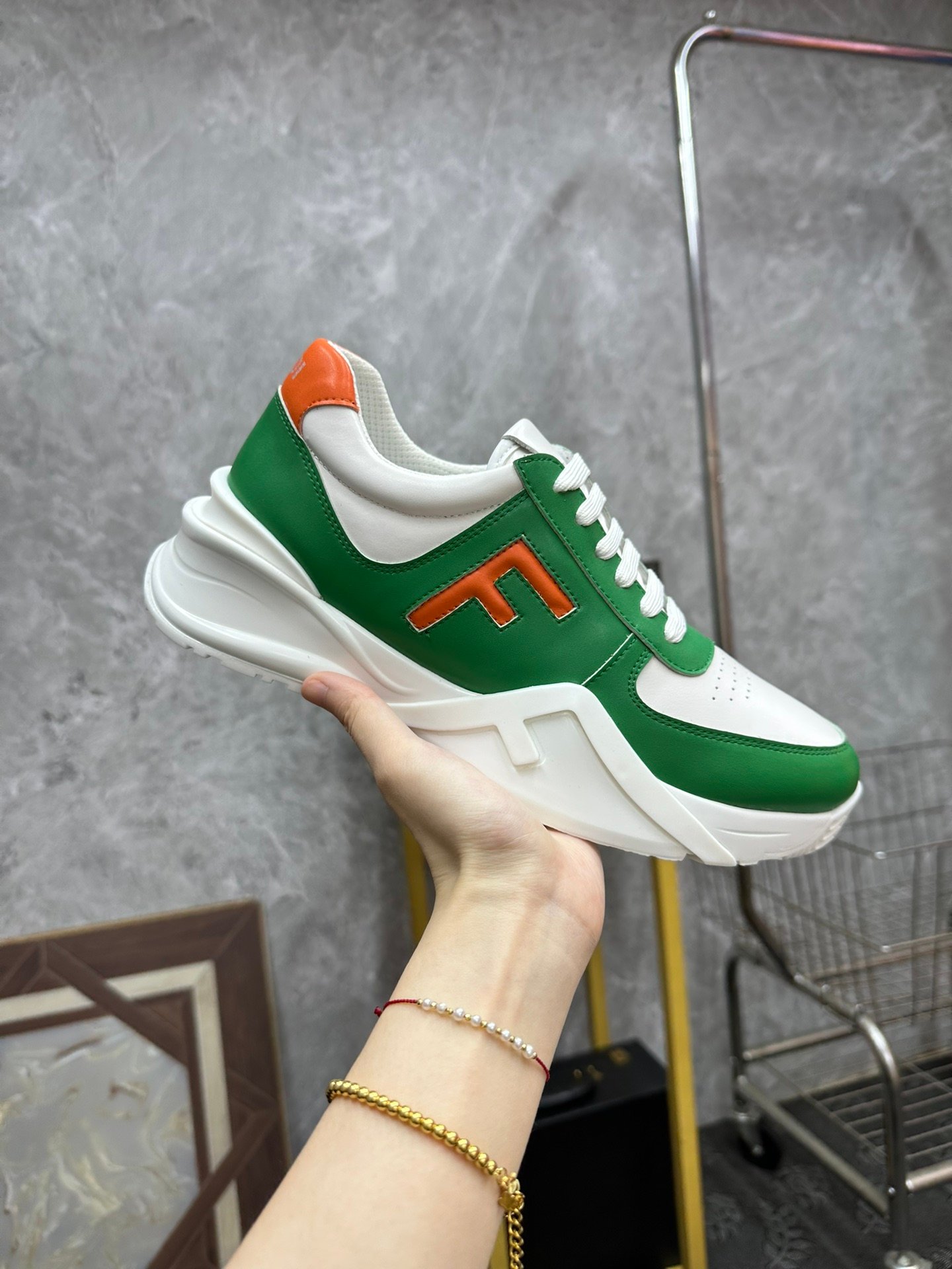 Fendi Match vert et blanc – Image 5