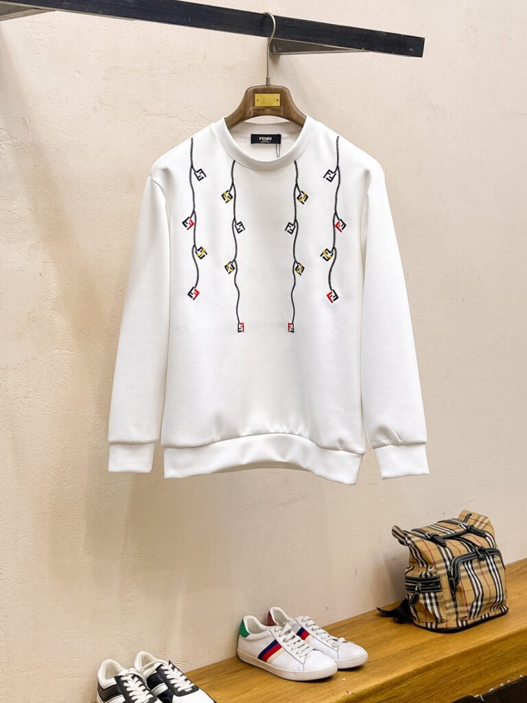 Fendi Pull Motif Lignes