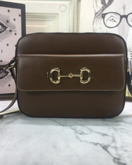 Gucci Horsebit 1955 Camera Bag 20 × 13 × 6 cm – Marron