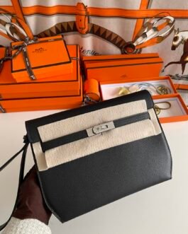 Hermès Kelly Messenger PM 27 × 19 × 10 cm – Noir