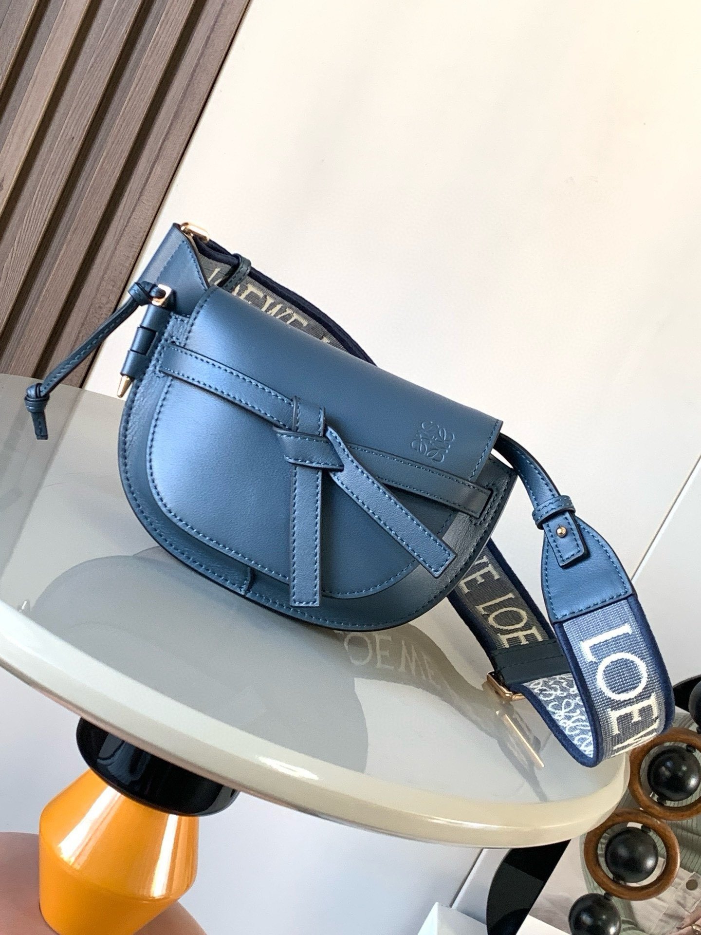 Loewe Mini Gate Dual 21 × 12,5 × 9,5 cm – Bleu