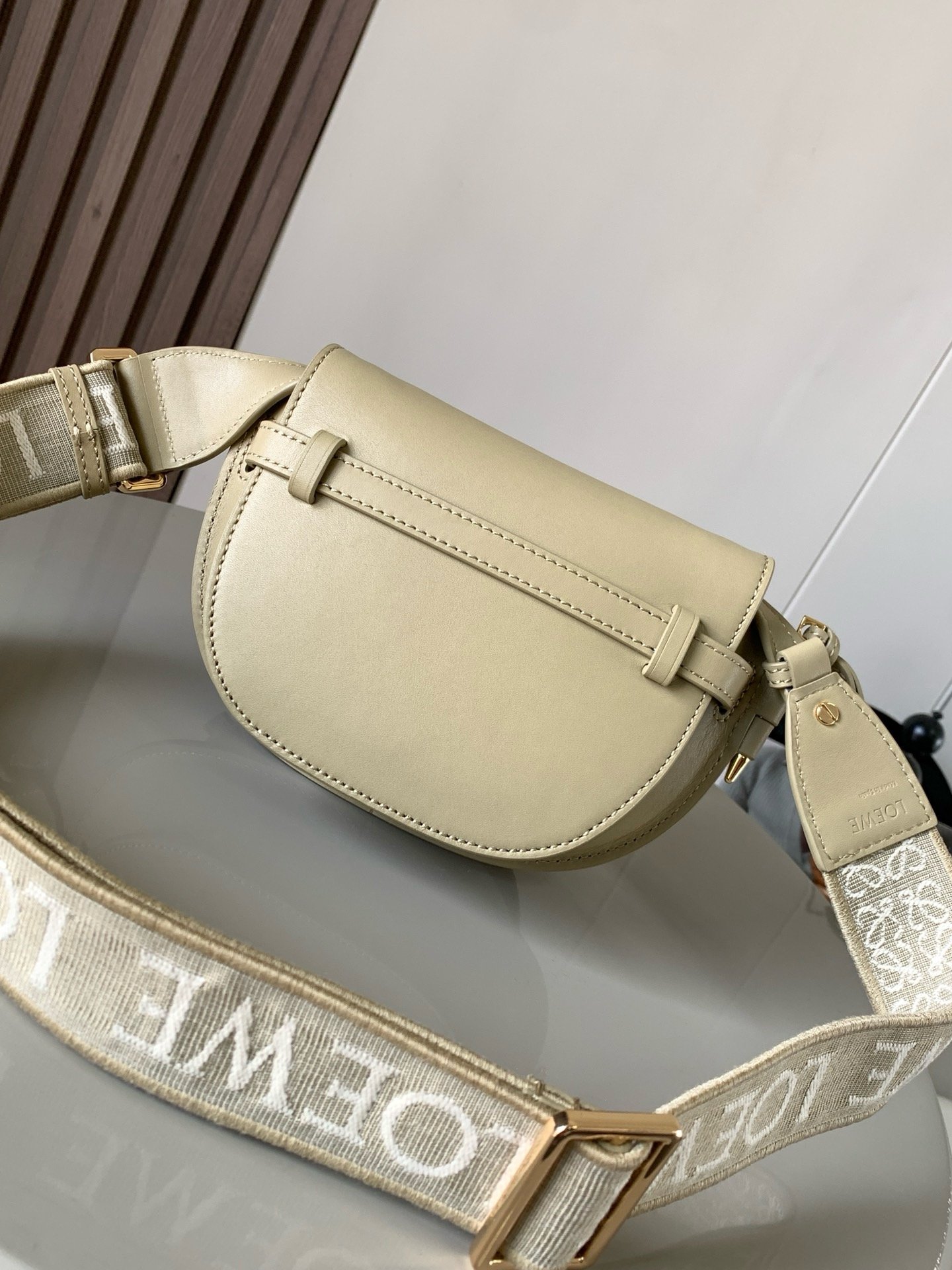Loewe Mini Gate Dual 21 × 12,5 × 9,5 cm – Kaki Clair – Image 4