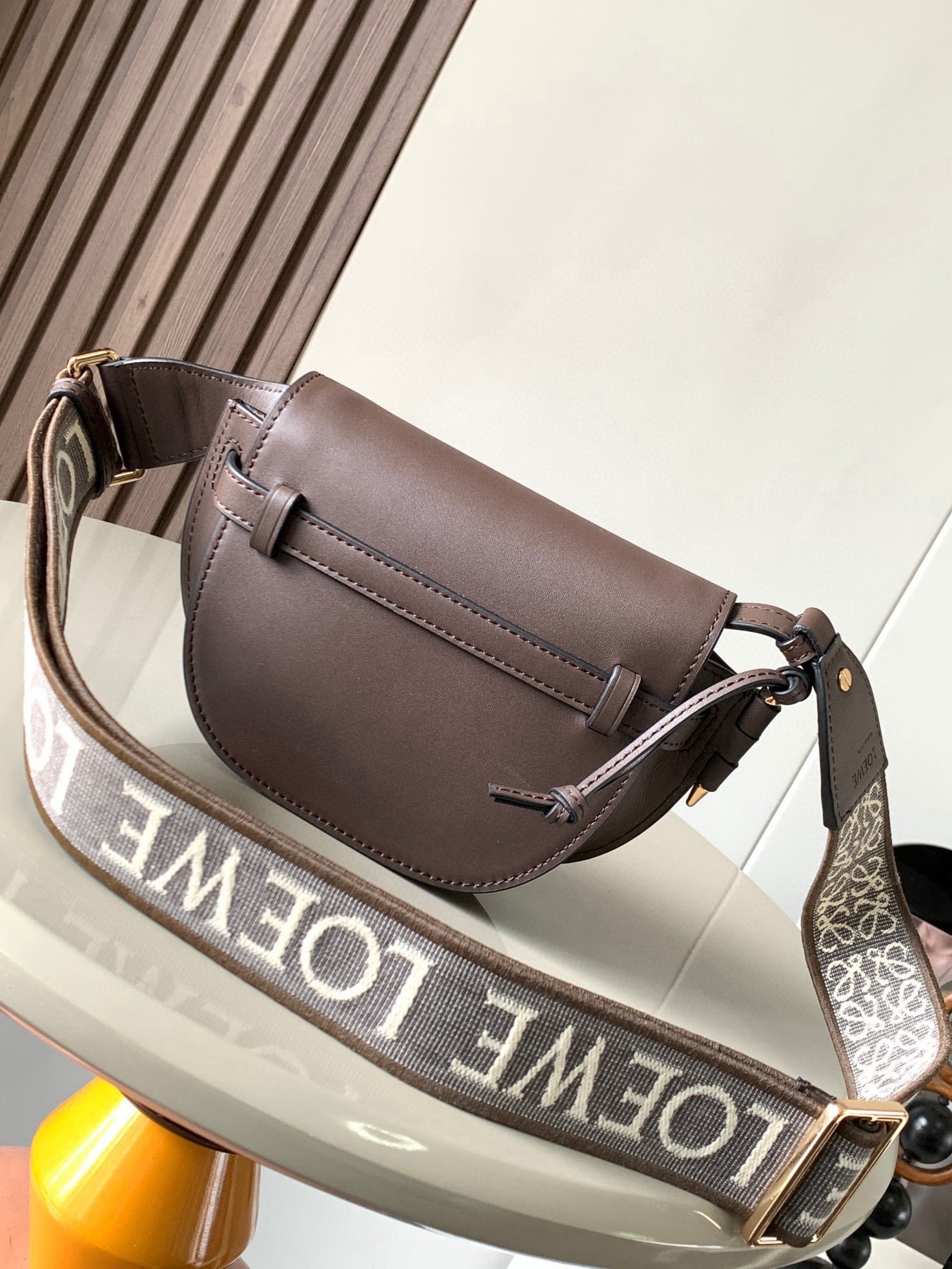 Loewe Mini Gate Dual 21 × 12,5 × 9,5 cm – Marron – Image 4