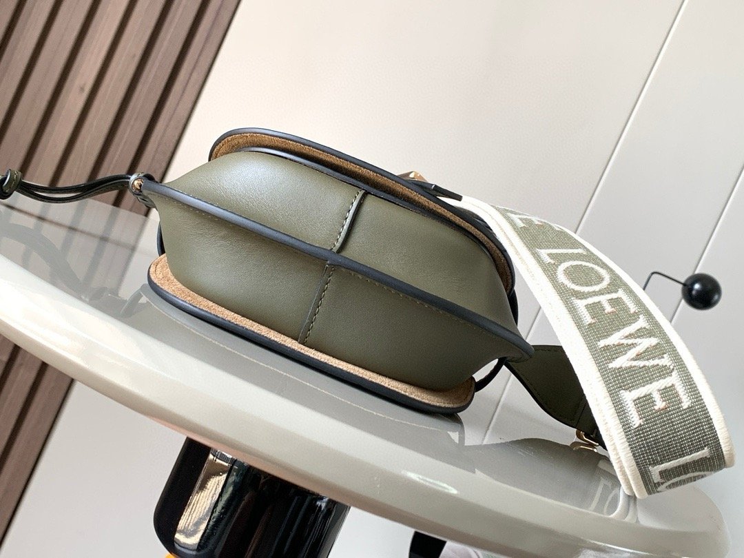 Loewe Mini Gate Dual 21 × 12,5 × 9,5 cm – Vert Olive – Image 3