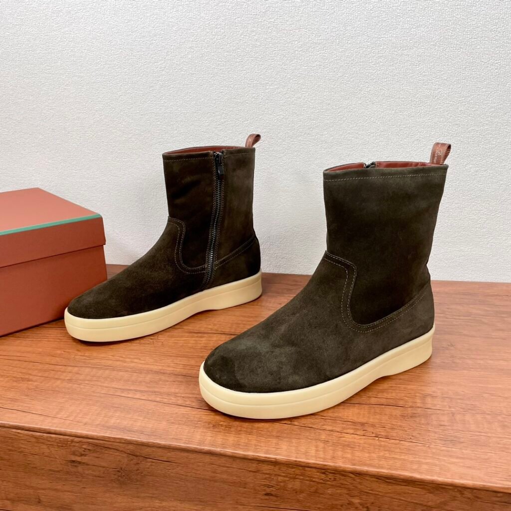 Loro Piana Open Walk bottines marron foncé