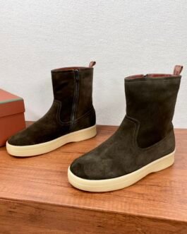 Loro Piana Open Walk bottines marron foncé