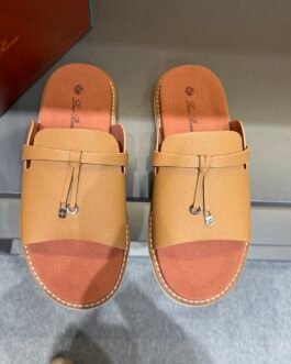 Loro Piana Sandales homme à bride camel