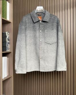Loro Piana Veste-chemise gris chiné