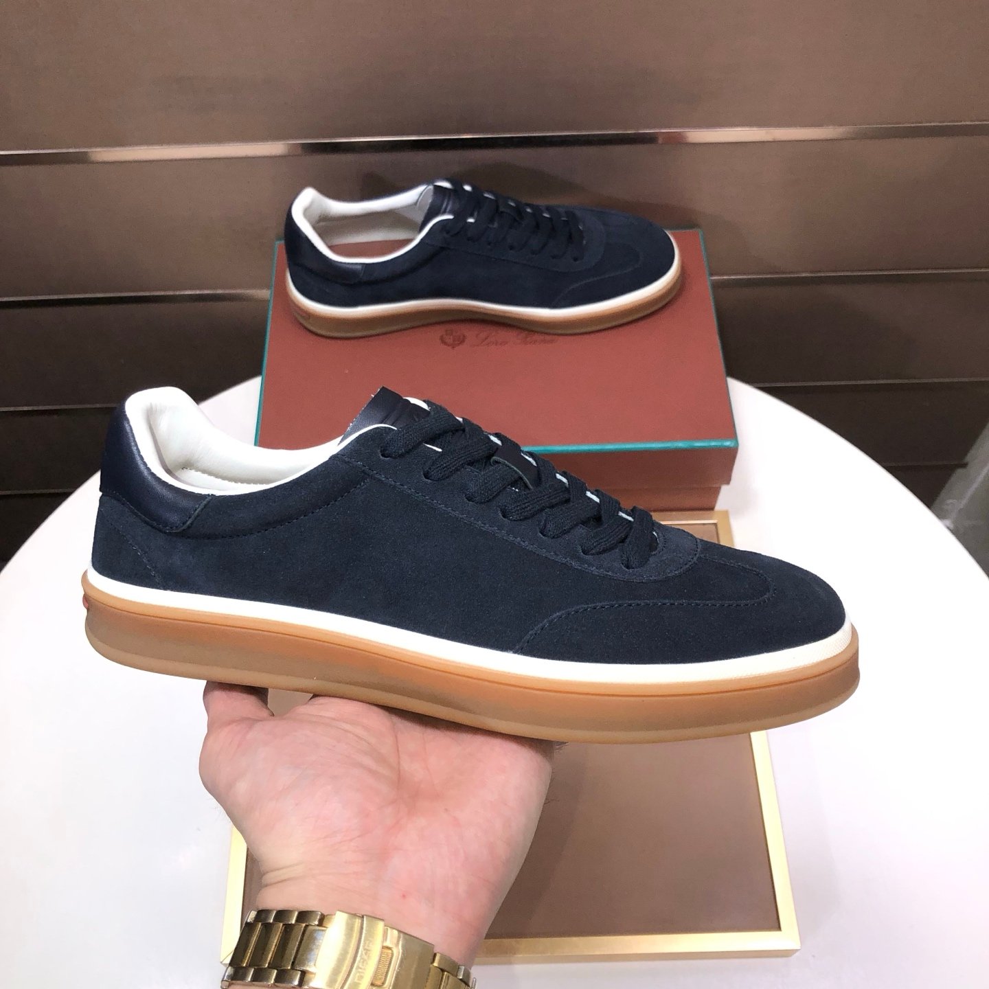 Loro Piana Week End Walk bleu marine – Image 5