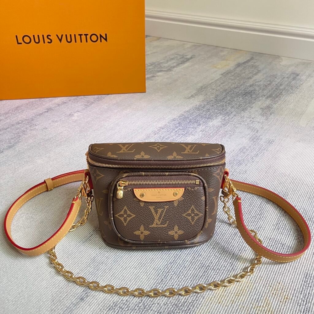 Louis Vuitton Mini Bumbag Monogram 17 × 12 × 9,5 cm – Marron