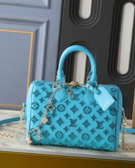 Louis Vuitton Speedy Bandoulière 20 20,5 × 13,5 × 12 cm – Bleu turquoise Monogram Empreinte