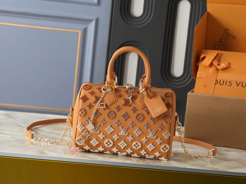 Louis Vuitton Speedy Bandoulière 20 20,5 × 13,5 × 12 cm – Cognac camel Monogram Empreinte
