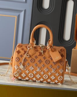 Louis Vuitton Speedy Bandoulière 20 20,5 × 13,5 × 12 cm – Cognac camel Monogram Empreinte