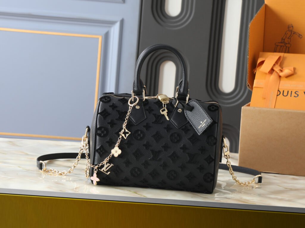 Louis Vuitton Speedy Bandoulière 20 20,5 × 13,5 × 12 cm – Noir Monogram Empreinte
