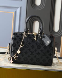 Louis Vuitton Speedy Bandoulière 20 20,5 × 13,5 × 12 cm – Noir Monogram Empreinte