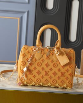 Louis Vuitton Speedy Bandoulière 20 20,5 × 13,5 × 12 cm – Ocre jaune Monogram Empreinte