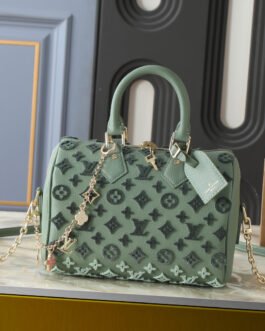Louis Vuitton Speedy Bandoulière 20 20,5 × 13,5 × 12 cm – Vert sauge Monogram Empreinte