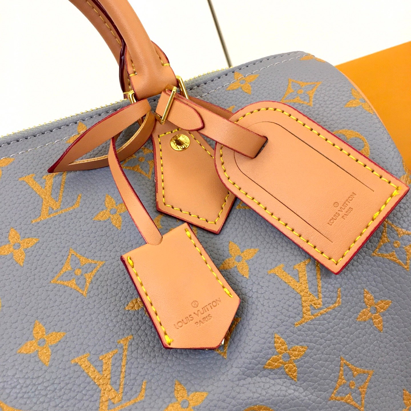 Louis Vuitton Speedy Bandoulière 25 25 × 19 × 15 cm – Bleu gris Monogram – Image 3