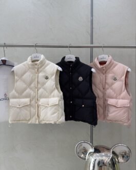 Moncler Chobe Diamond Quilted Down Vest – Gilet matelassé
