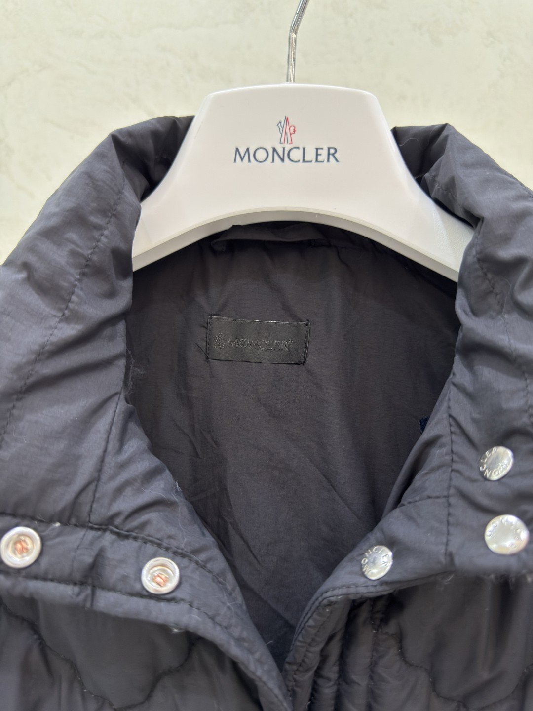 Moncler Square-Quilted Padded Wool Zip-Up Cardigan – Veste matelassée