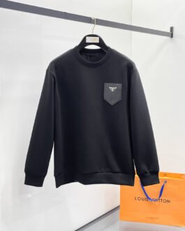 Prada Pull Triangle Logo Gris