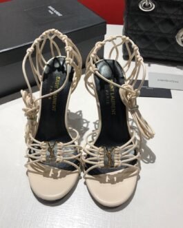 Saint Laurent BABYLONE sandales à talon nude
