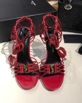 Saint Laurent BABYLONE sandales à talon rouge