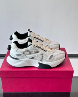 Valentino Garavani sneakers chunky blanc et noir