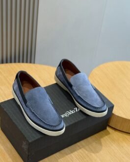 Zegna Mocassins souples bleu