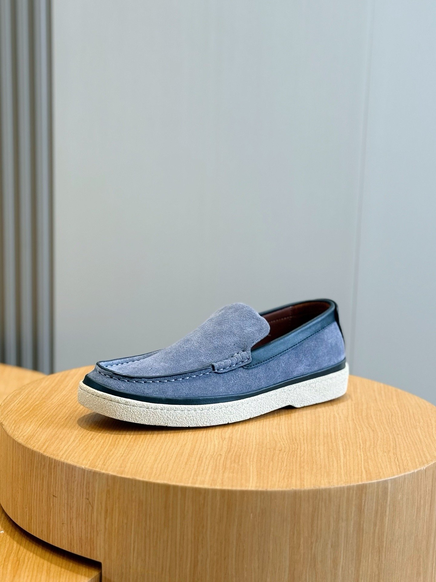 Zegna Mocassins souples bleu – Image 2