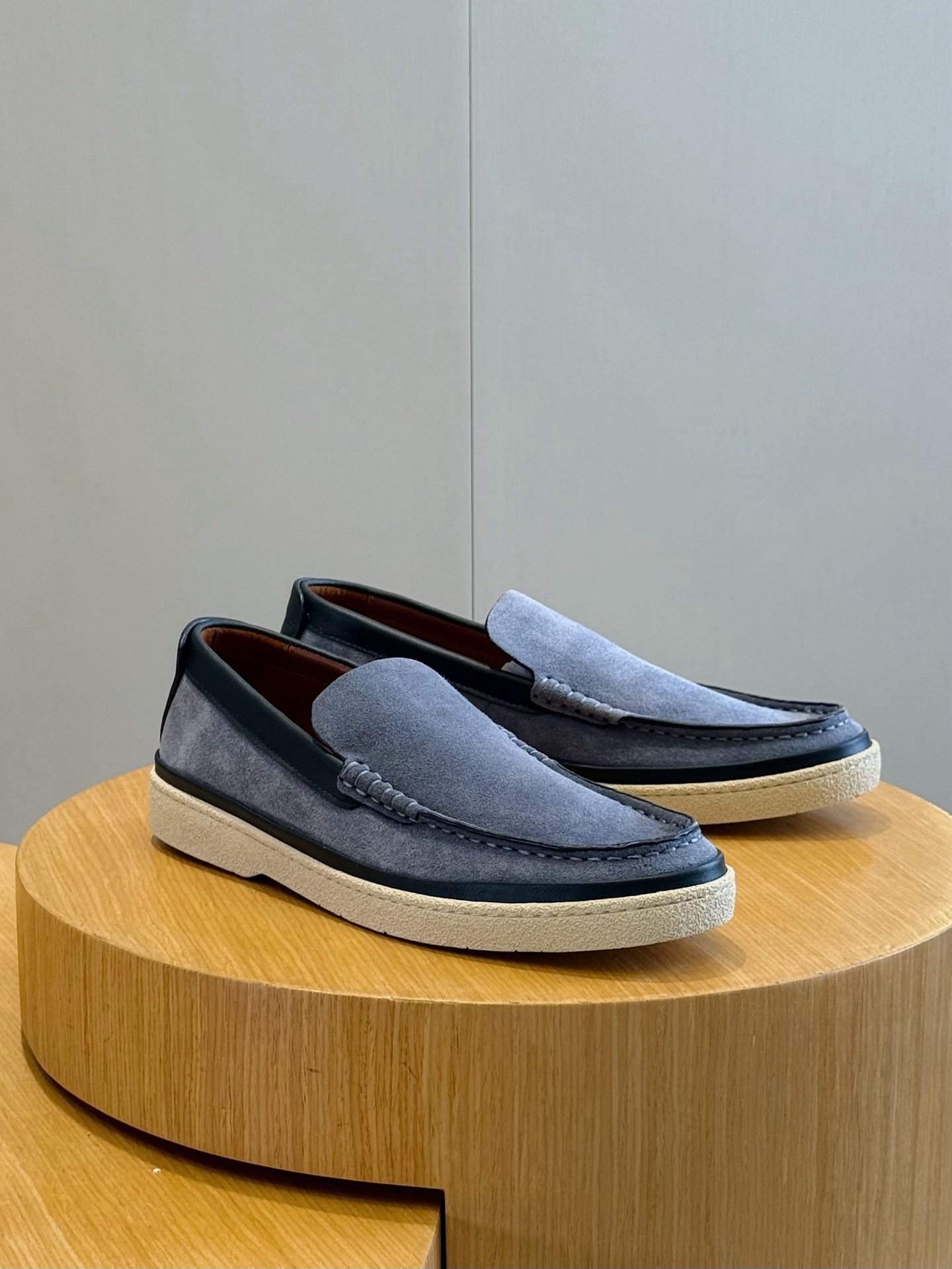 Zegna Mocassins souples bleu – Image 3