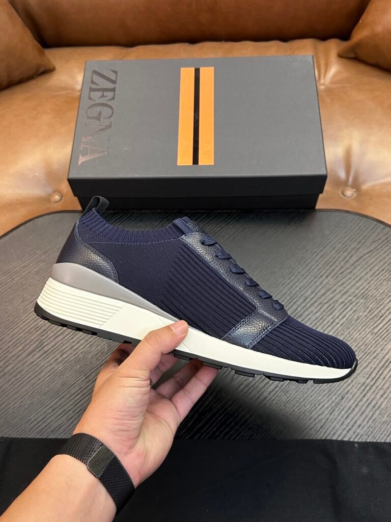 Zegna Triple Stitch bleu marine