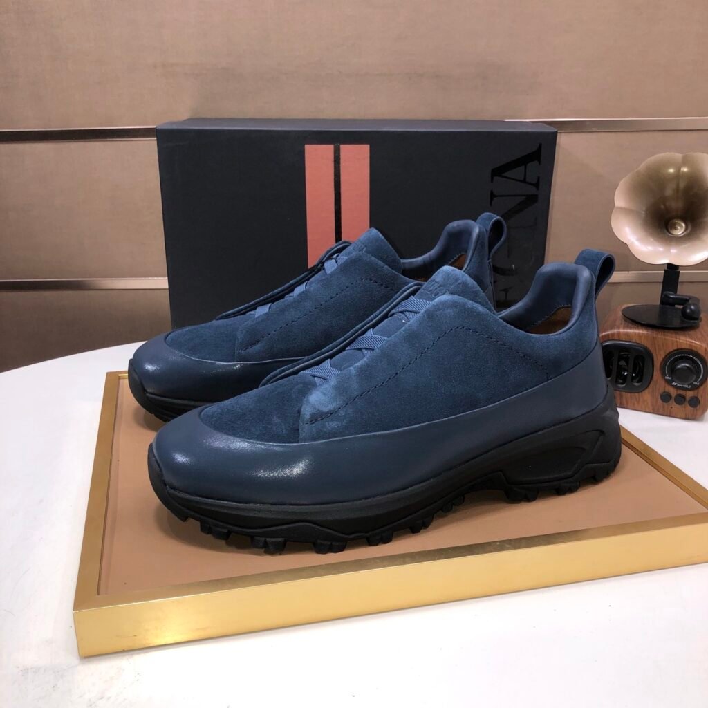 Zegna Triple Stitch Monte bleu marine