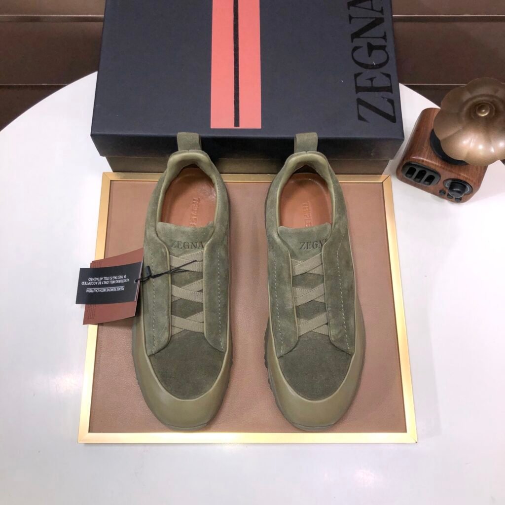 Zegna Triple Stitch vert olive