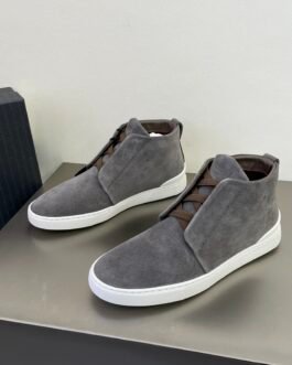 Zegna Triple Stitch Vetta montantes gris