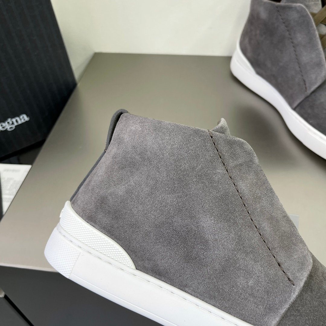 Zegna Triple Stitch Vetta montantes gris – Image 6