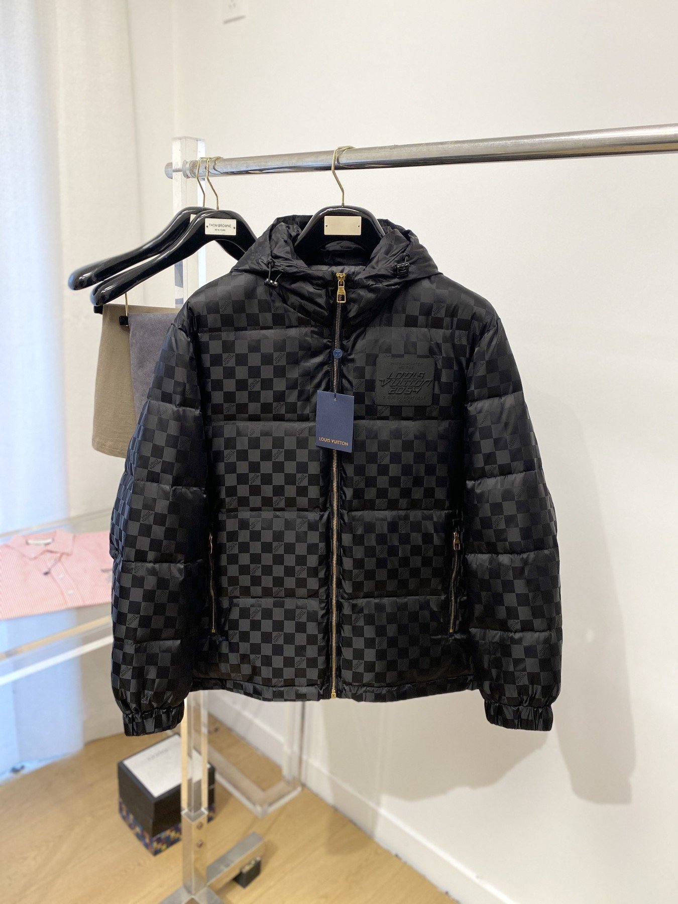 Louis Vuitton Doudoune Damier Graphite Noire