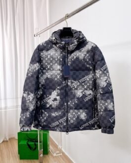 Louis Vuitton Doudoune Monogram Graphique Noir et Gris