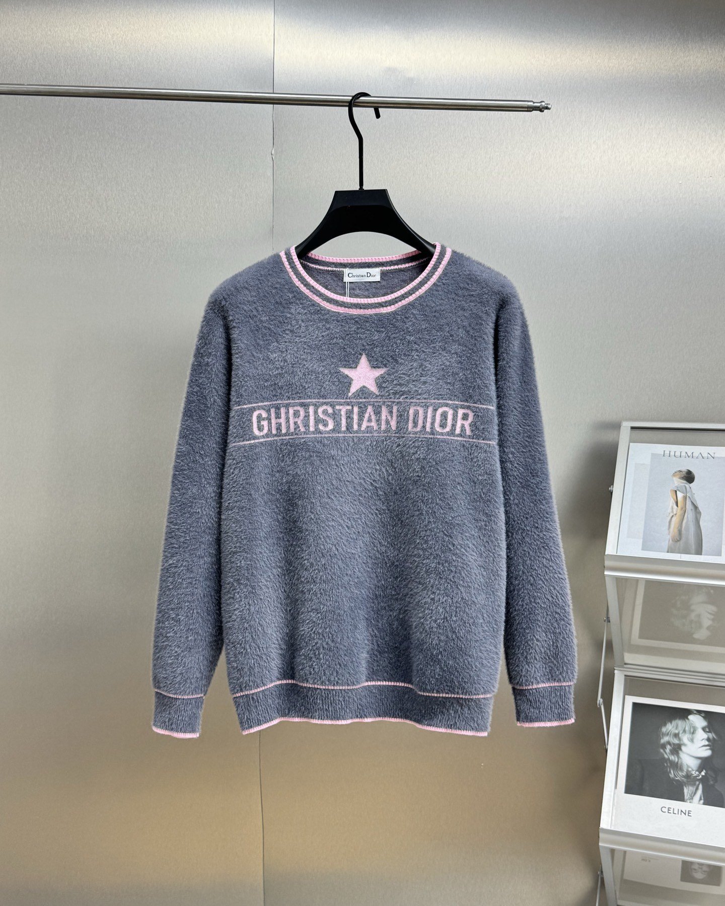 Dior Pull Christian Dior Étoile Gris