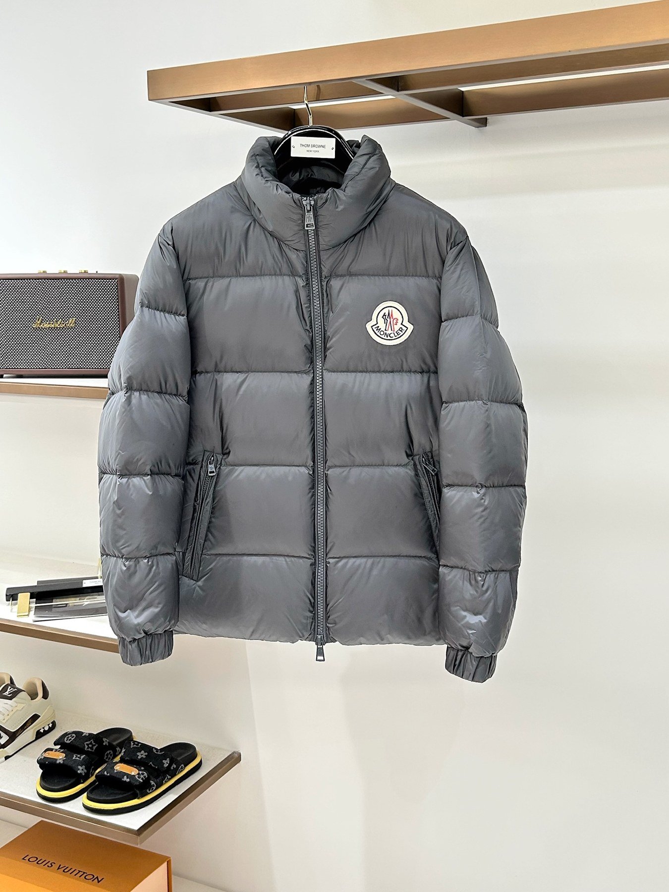 Moncler Doudoune Logo à Capuche