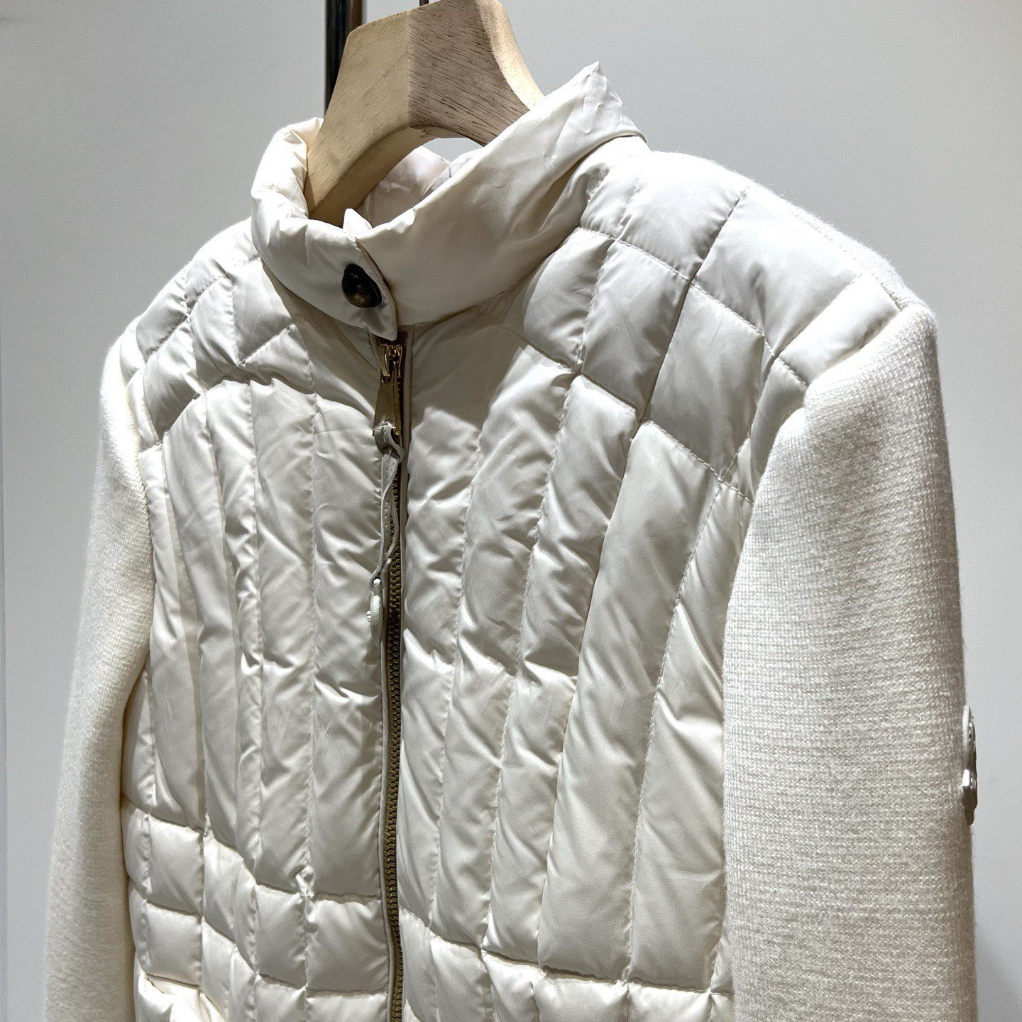 Moncler Veste Matelassée Manches Maille