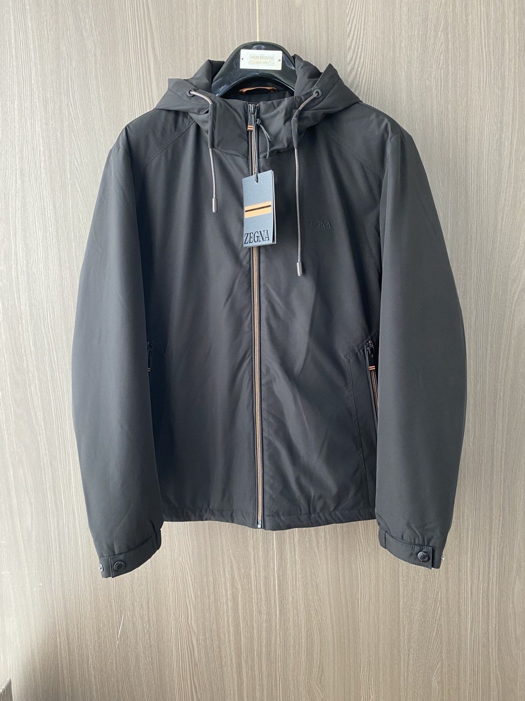 Zegna Veste Coupe-Vent à Capuche Doublée