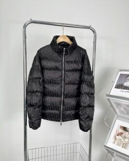 Dior Doudoune Oblique Matelassée Noir