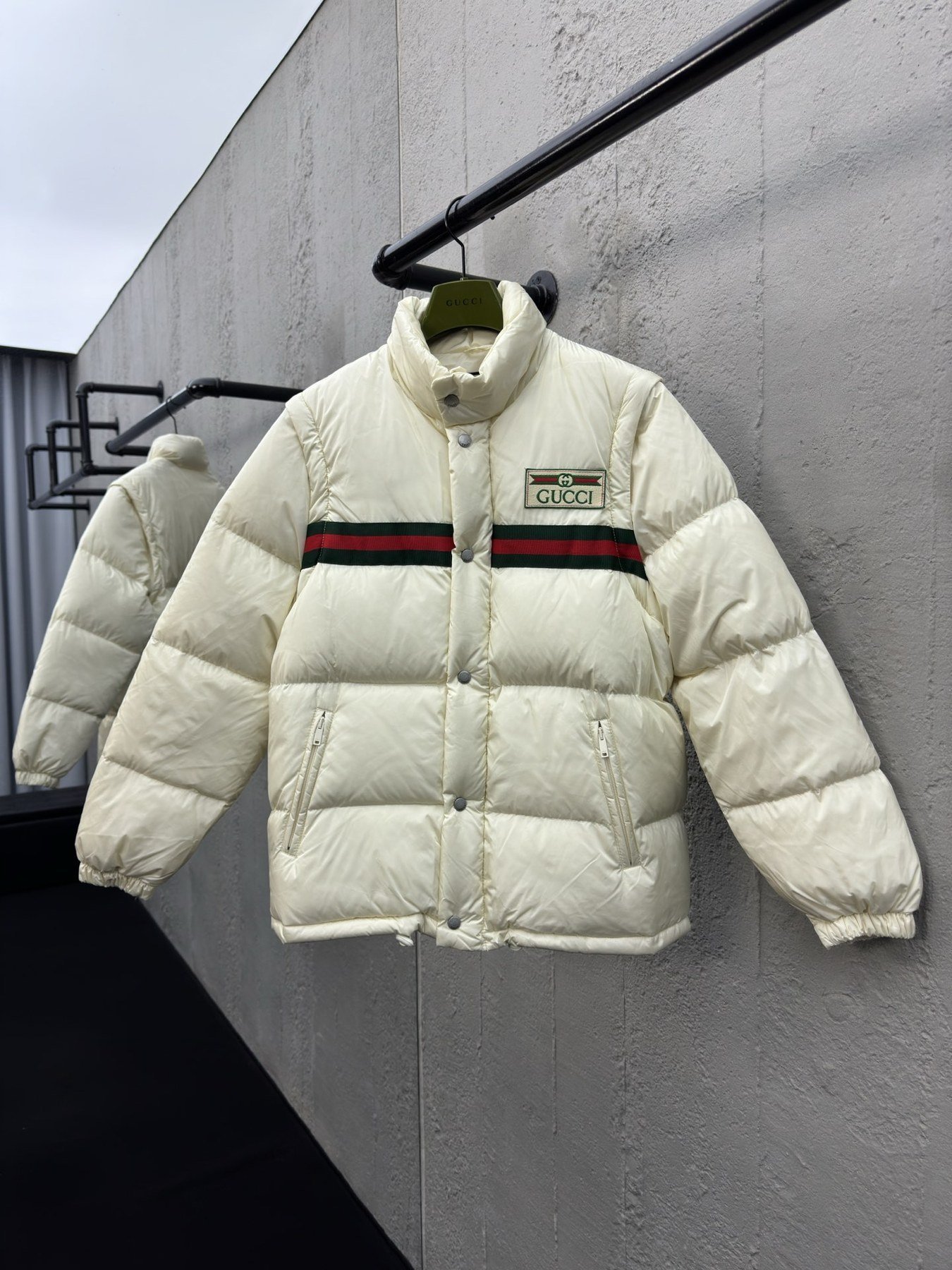 Gucci Doudoune Web Patch Logo