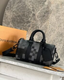 Louis Vuitton Keepall Bandoulière 25 Damoflage Noir Gris