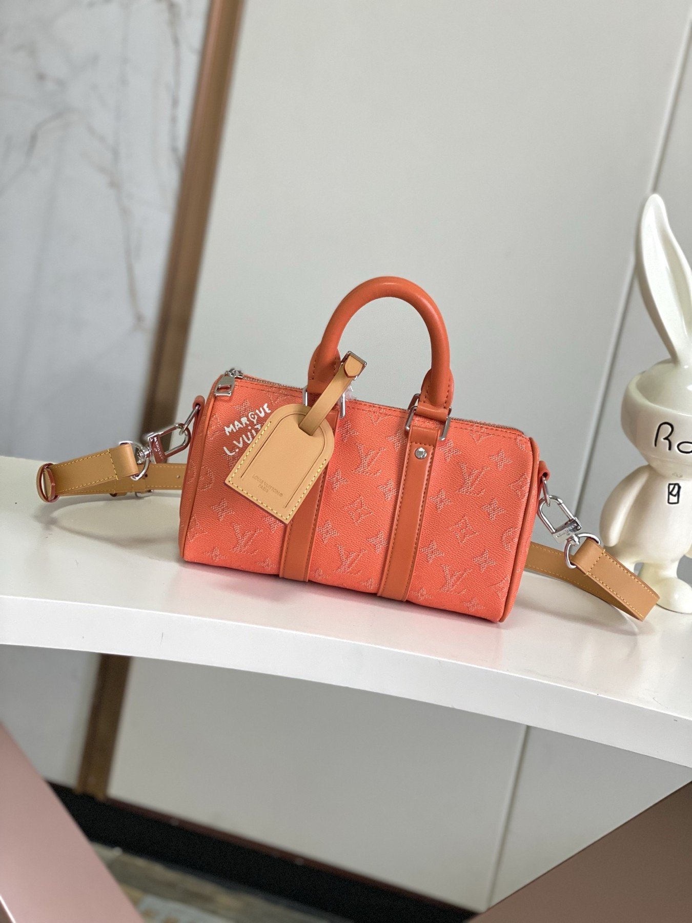 Louis Vuitton Keepall Bandoulière 25 Monogram Corail
