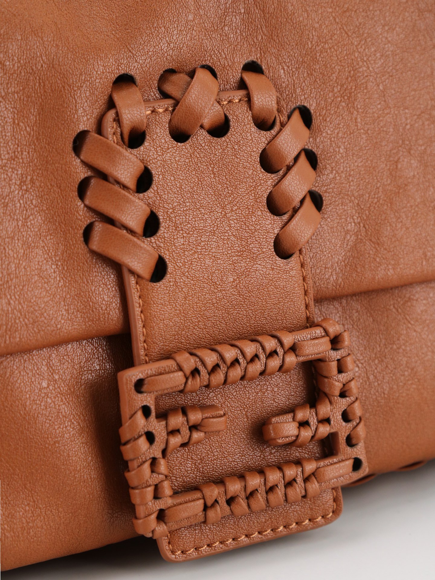 Fendi Baguette Whipstitch Cognac