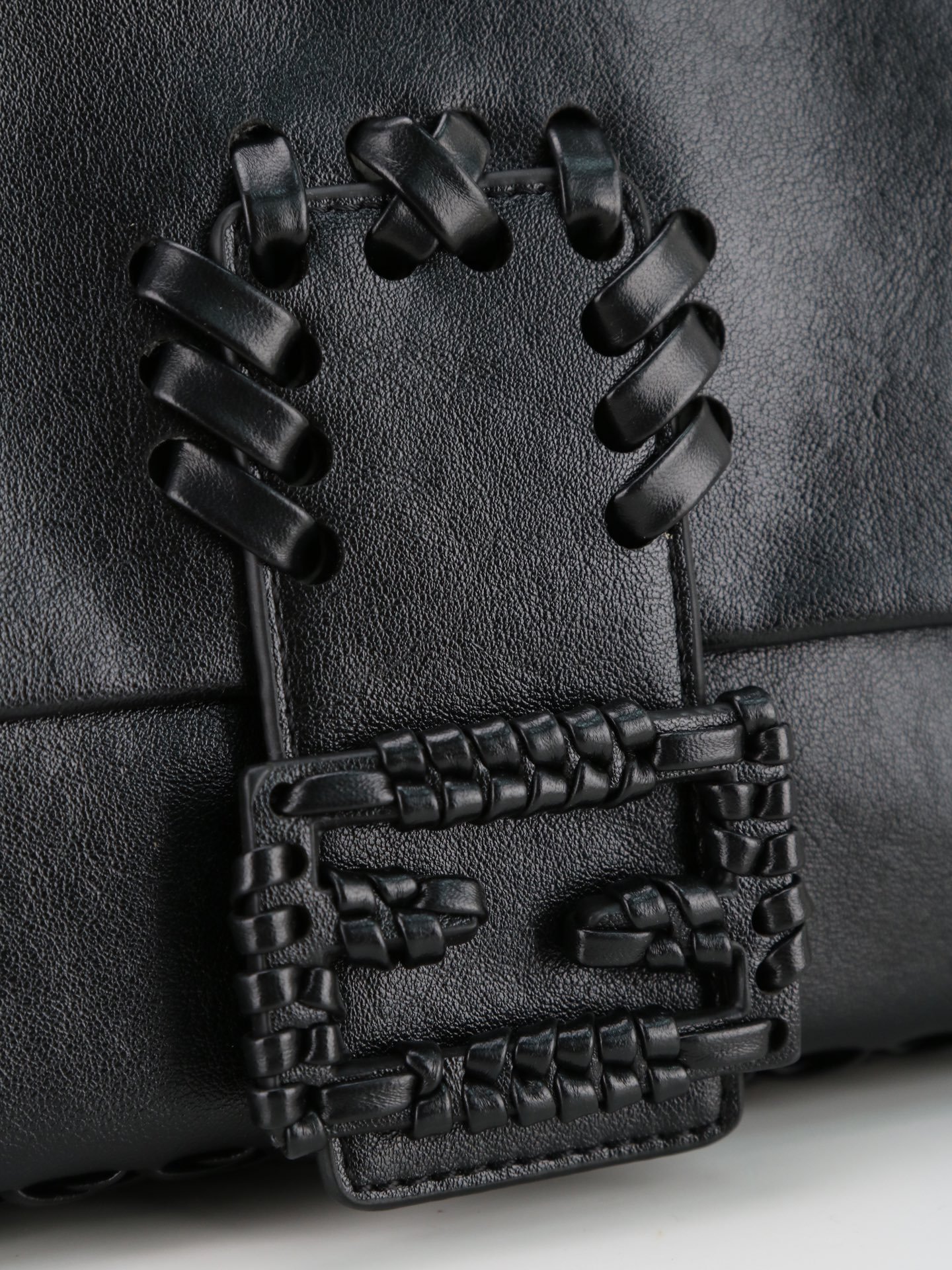 Fendi Baguette Whipstitch Noir – Image 5